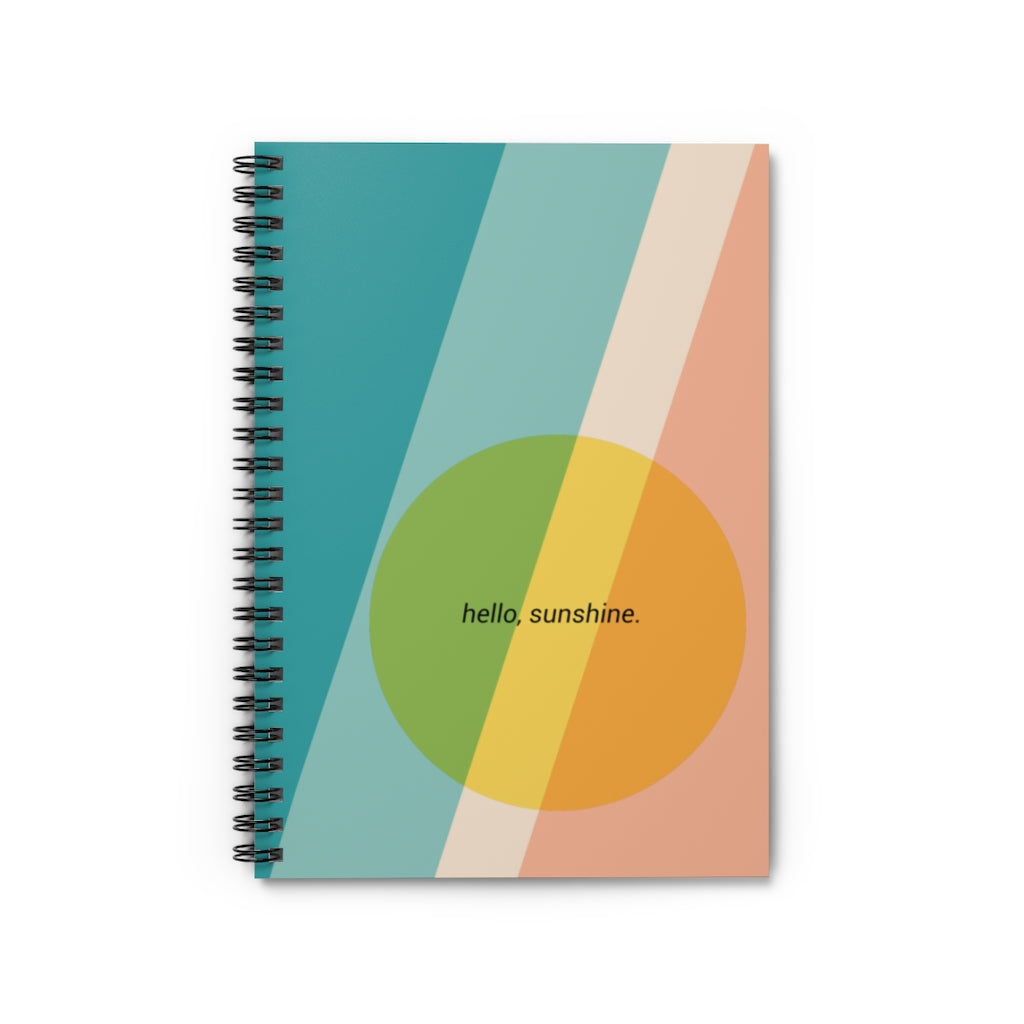 Hello Sunshine - Spiral Notebook - Ruled Line