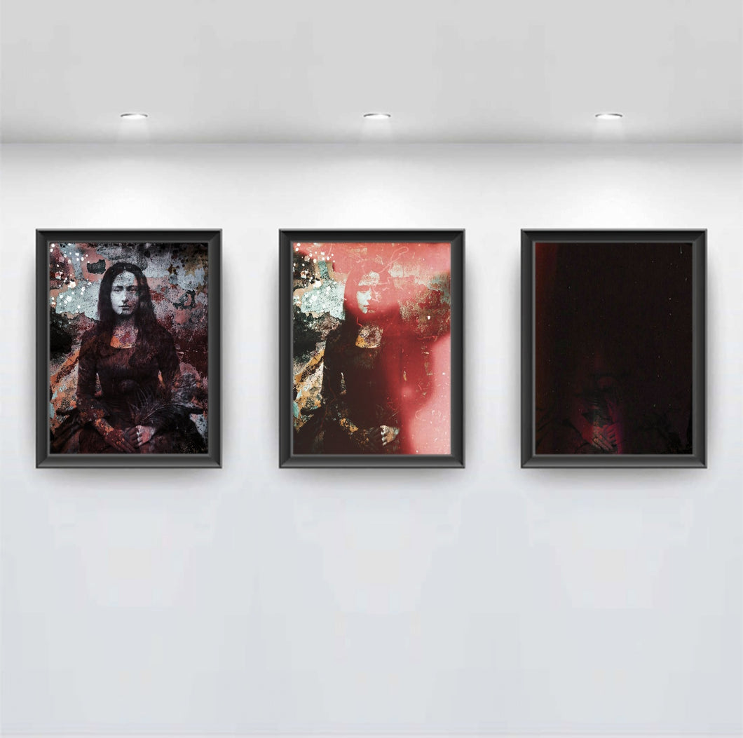 The Mad Woman In The Attic - Fine Art Print Triptych