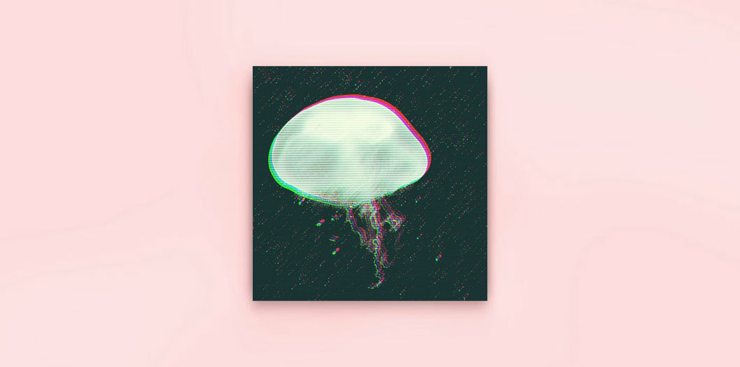 Neon Jellyfish - Greetings Card