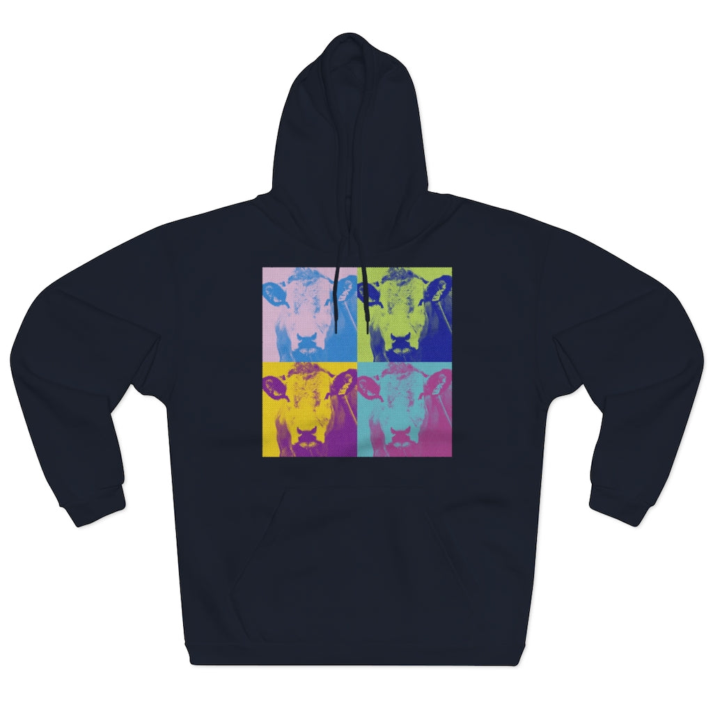 Pop Art Cow - Unisex Pullover Hoodie