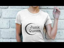 Load and play video in Gallery viewer, Junk Queen - White - Unisex Heavy Cotton T-shirt
