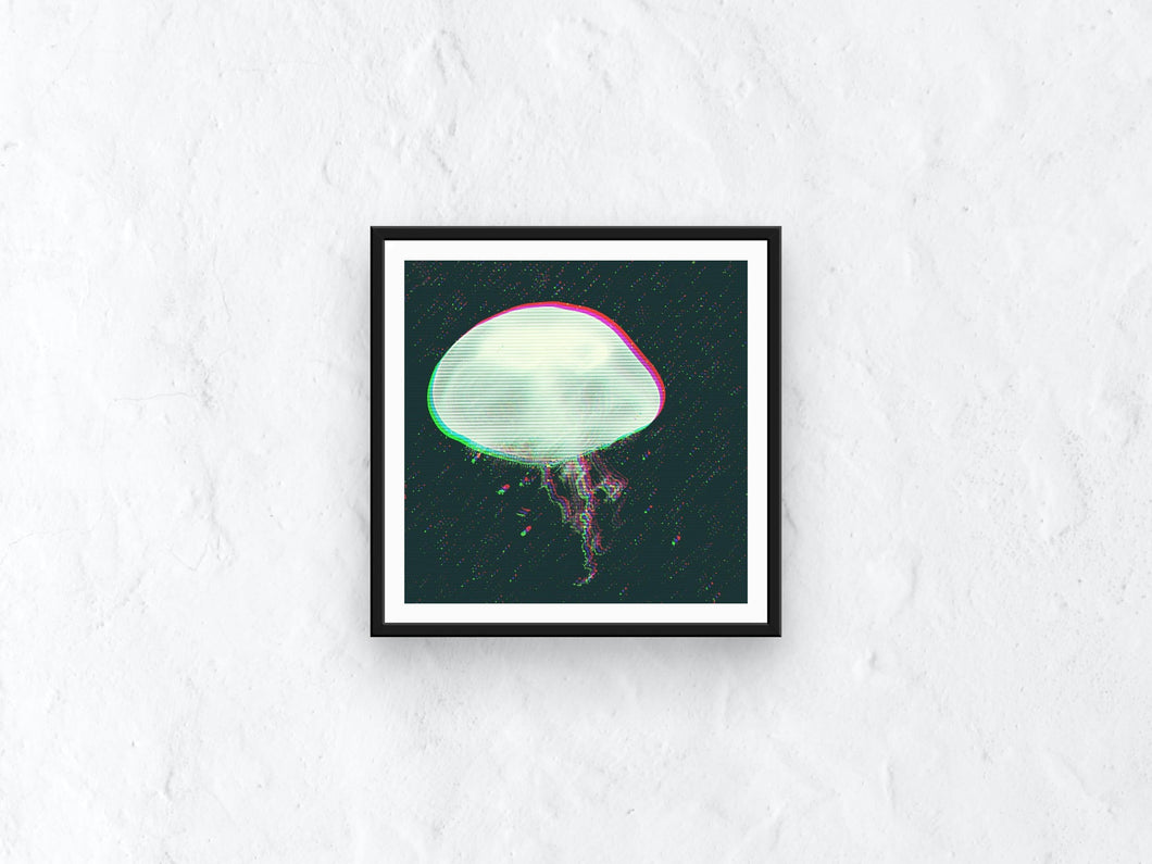 Neon Jellyfish - Poster Print